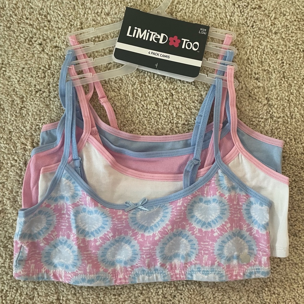 Limited Too 4 pack Cami bras/bralettes